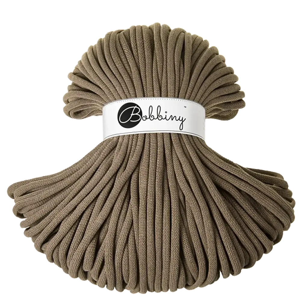 #Farbe_Bobbiny Flechtkordel Jumbo | Coffee