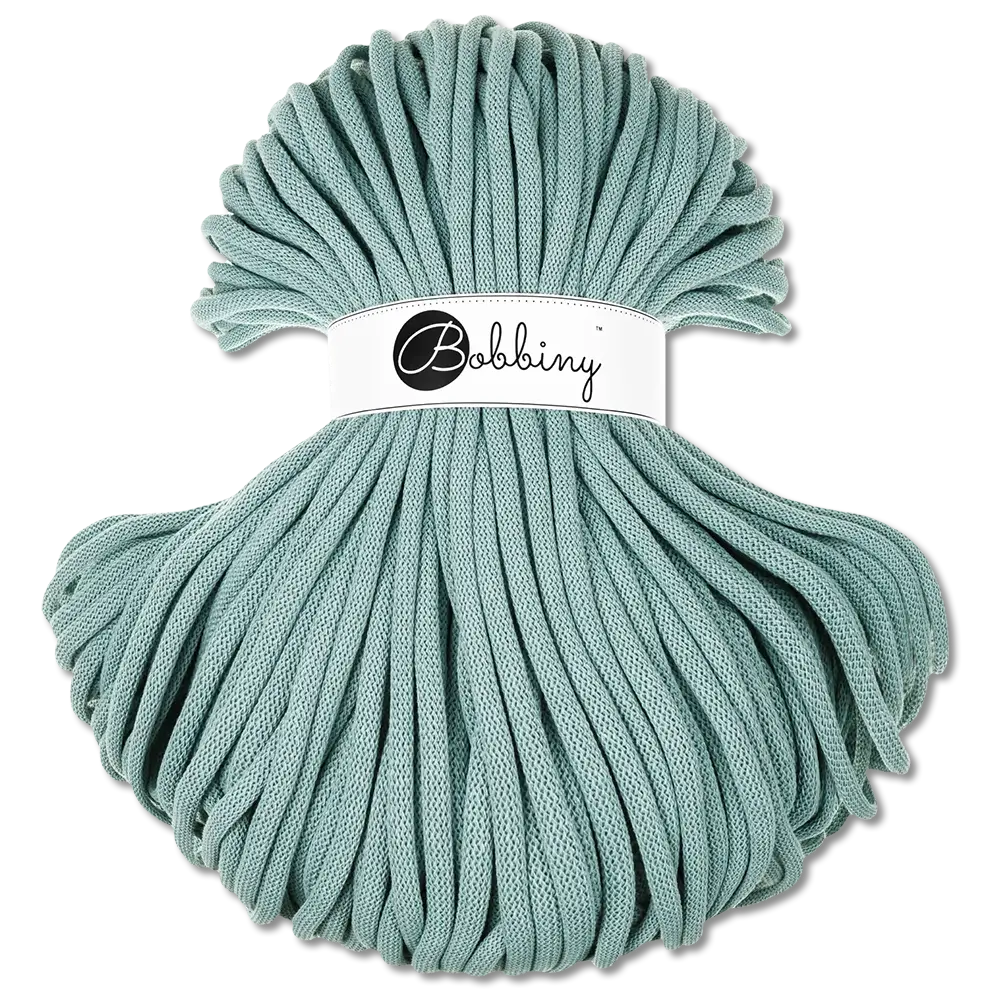 #Farbe_Bobbiny Flechtkordel Jumbo | Duck Egg Blue