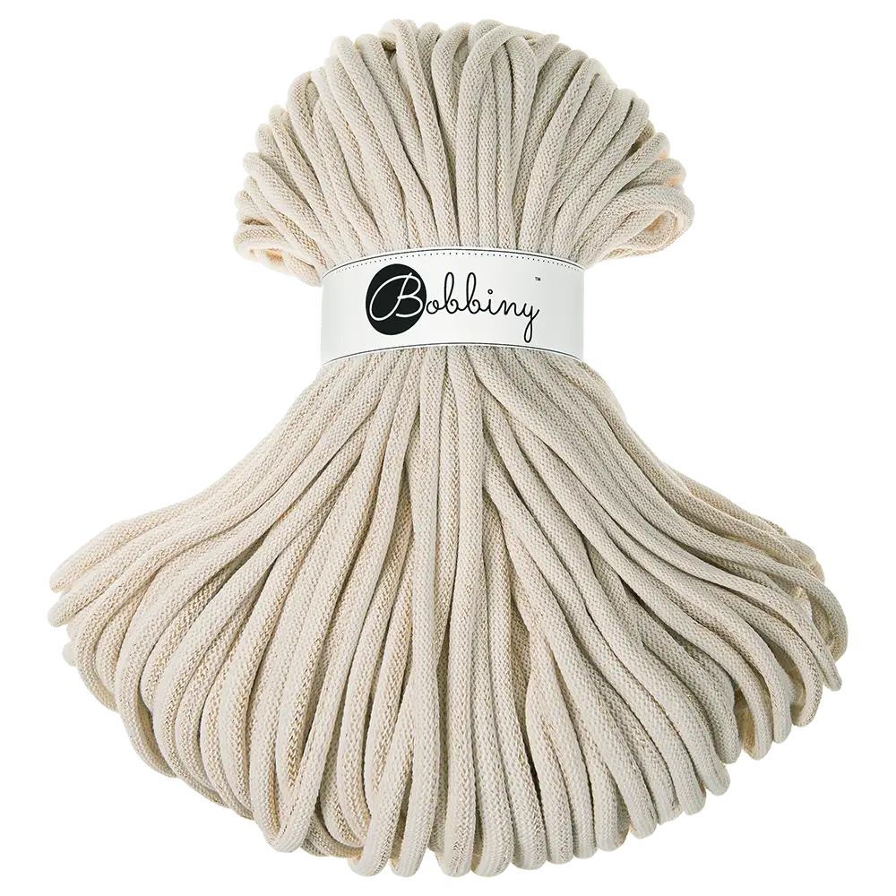 #Farbe_Bobbiny Flechtkordel Jumbo | Golden Natural