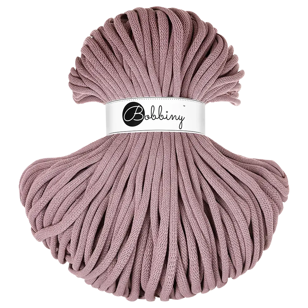 #Farbe_Bobbiny Flechtkordel Jumbo | Mauve