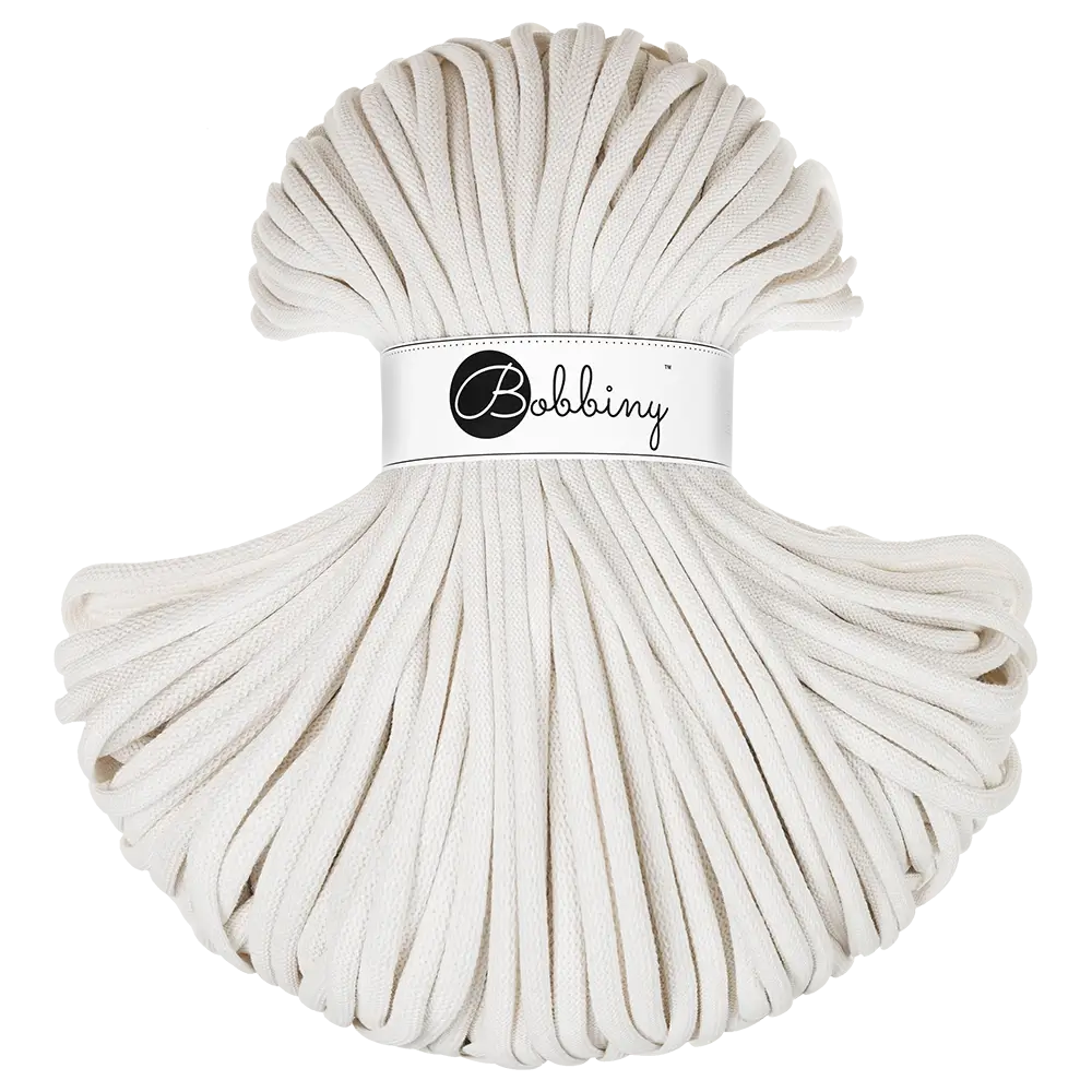 #Farbe_Bobbiny Flechtkordel Jumbo | Off White
