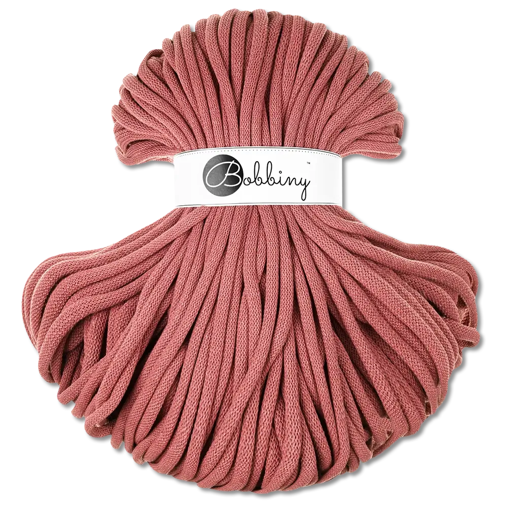 #Farbe_Bobbiny Flechtkordel Jumbo | Peony