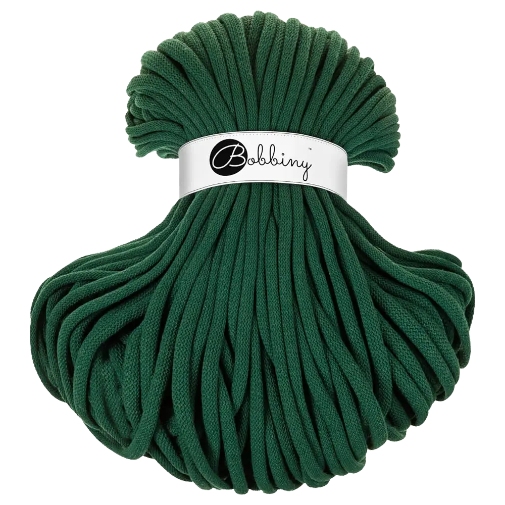 #Farbe_Bobbiny Flechtkordel Jumbo | Pine Green