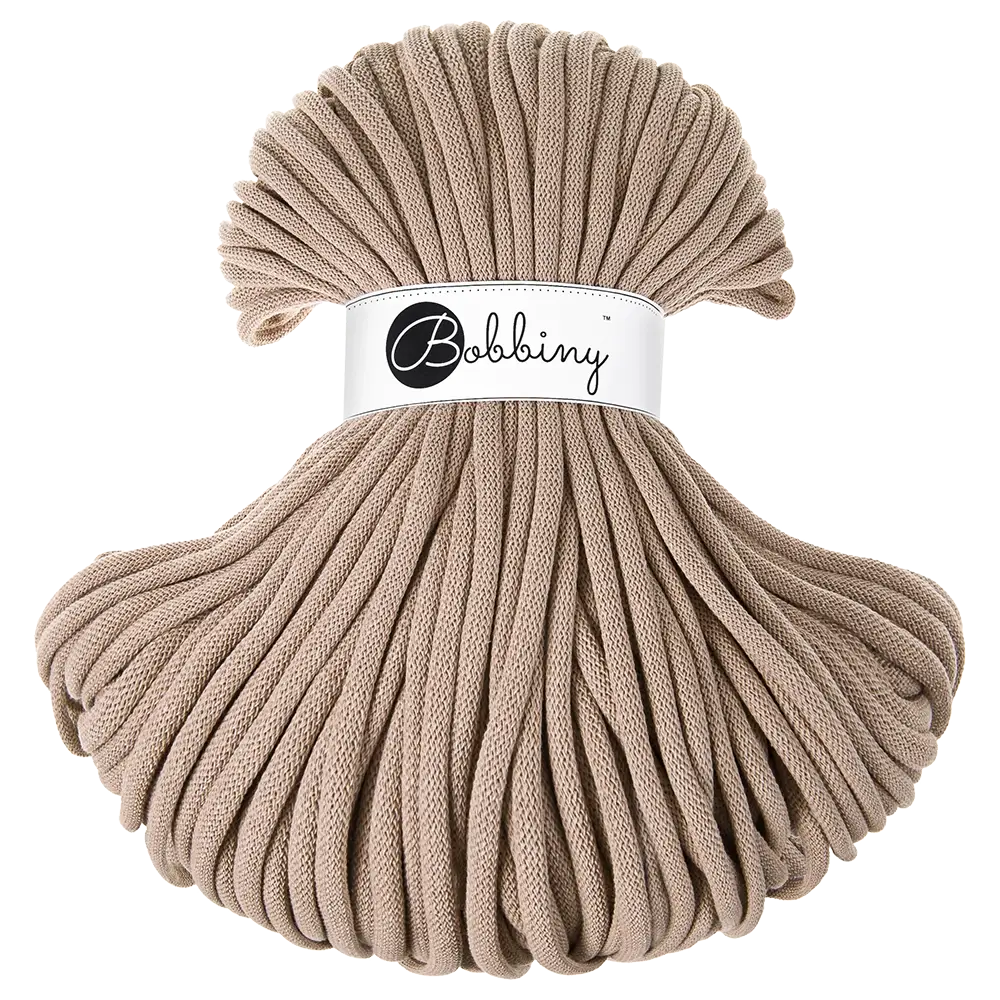 #Farbe_Bobbiny Flechtkordel Jumbo | Sand