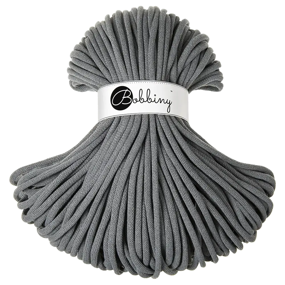 #Farbe_Bobbiny Flechtkordel Jumbo | Steel