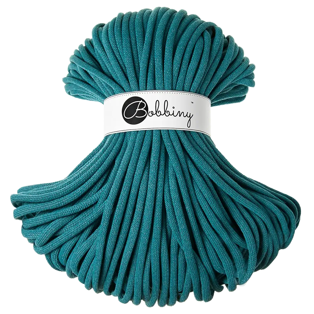 #Farbe_Bobbiny Flechtkordel Jumbo | Teal
