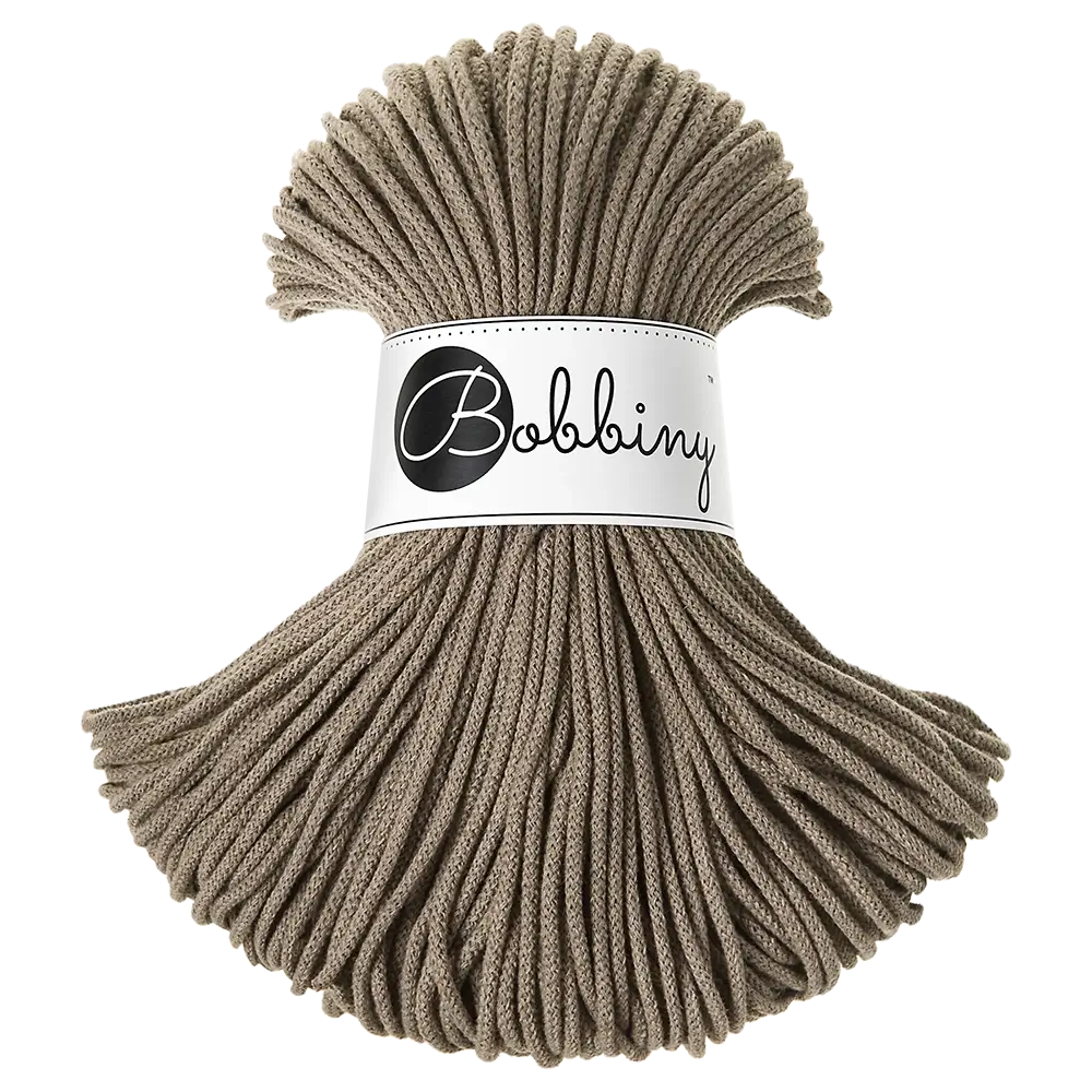 #Farbe_Bobbiny Flechtkordel Junior | Coffee