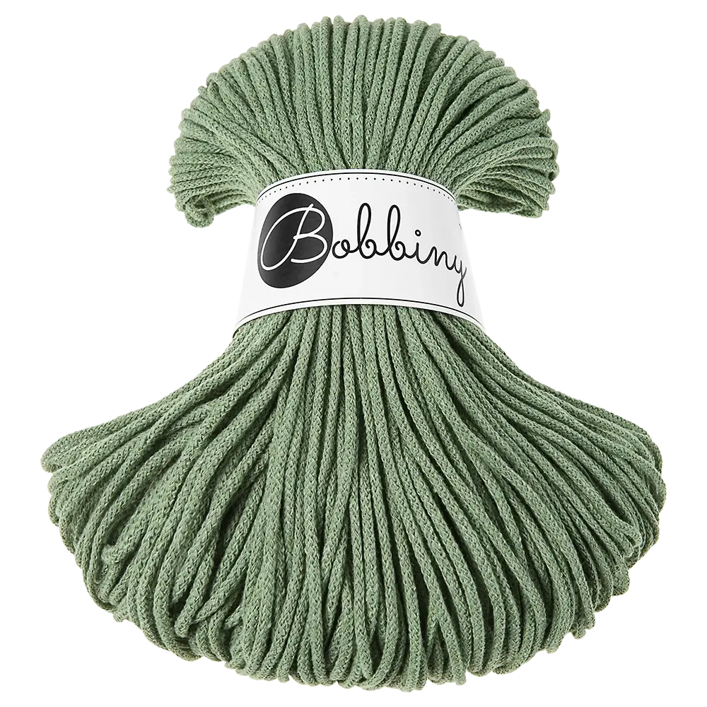 #Farbe_Bobbiny Flechtkordel Junior | Eucalyptus Green