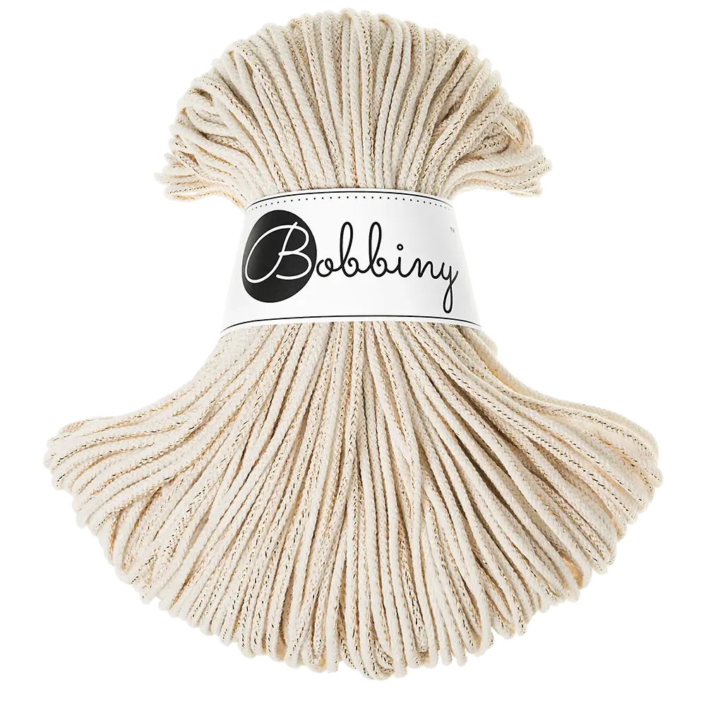 #Farbe_Bobbiny Flechtkordel Junior | Golden Natural