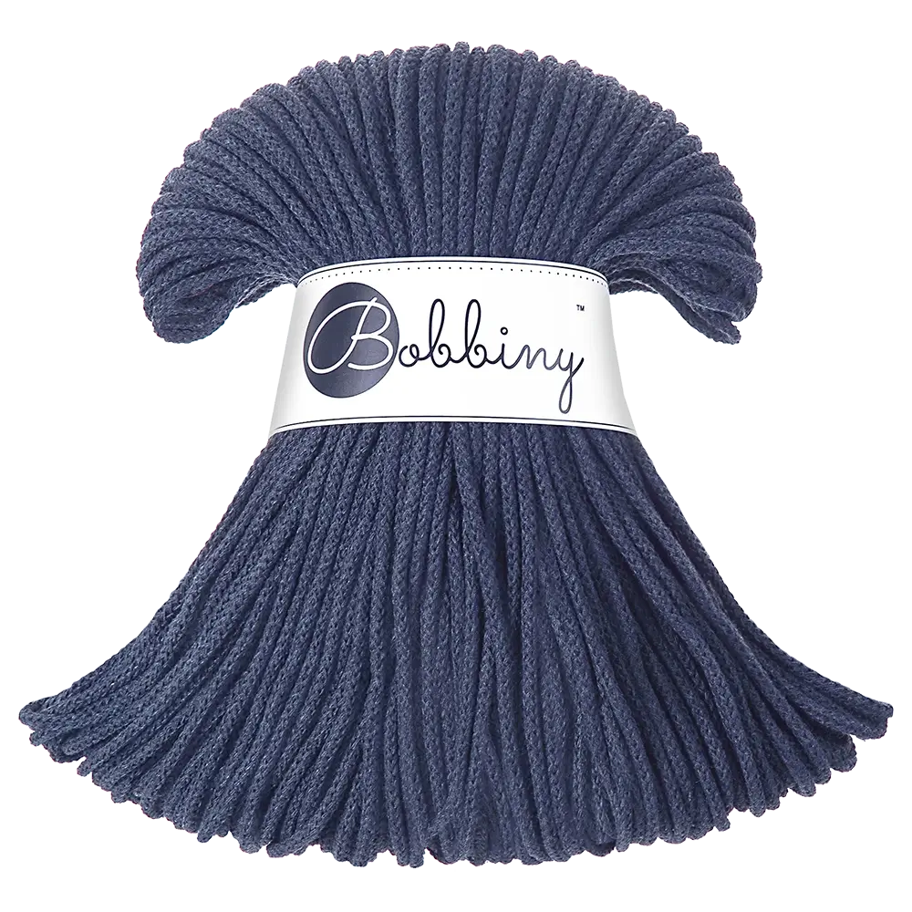 #Farbe_Bobbiny Flechtkordel Junior | Jeans