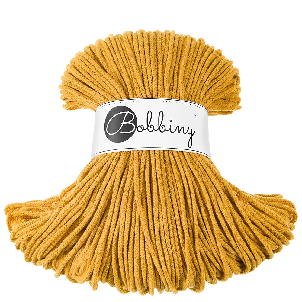 #Farbe_Bobbiny Flechtkordel Junior | Mustard