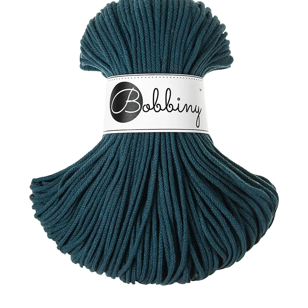 #Farbe_Bobbiny Flechtkordel Junior | Peacock Blue