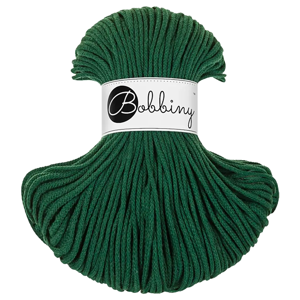#Farbe_Bobbiny Flechtkordel Junior | Pine Green