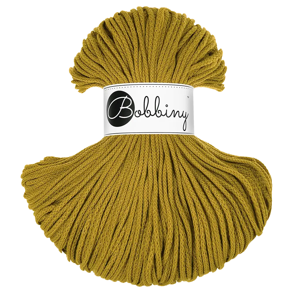 #Farbe_Bobbiny Flechtkordel Junior | Spicy Yellow