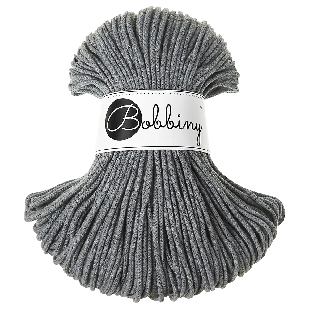 #Farbe_Bobbiny Flechtkordel Junior | Steel