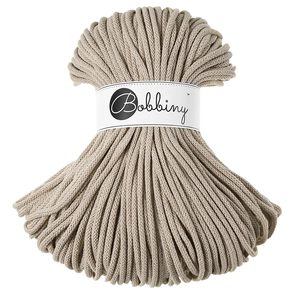 #Farbe_Bobbiny Flechtkordel Premium | Beige