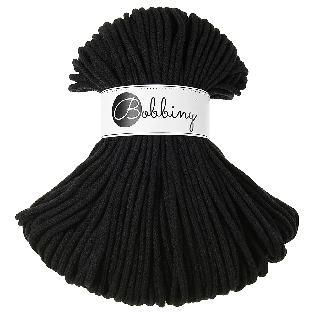 #Farbe_Bobbiny Flechtkordel Premium | Black