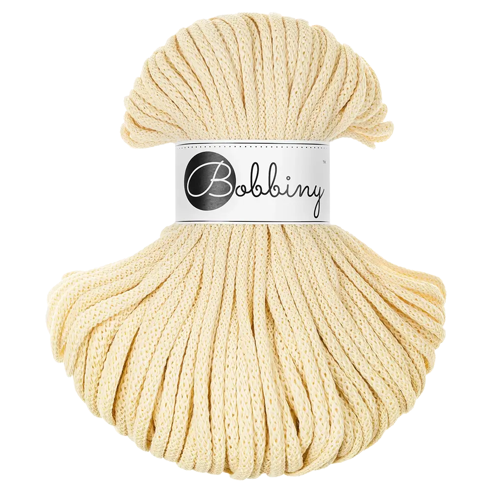 #Farbe_Bobbiny Flechtkordel Premium | Butter Yellow