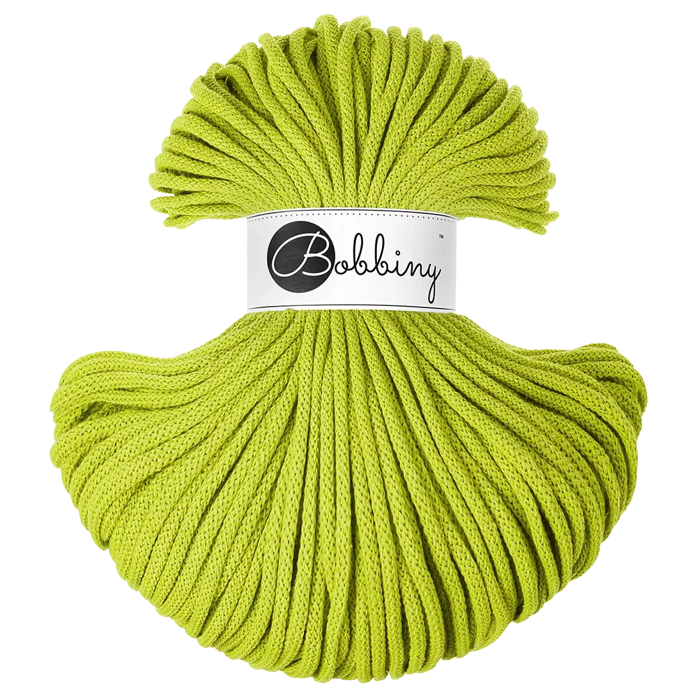 #Farbe_Bobbiny Flechtkordel Premium | Dopamine Lime