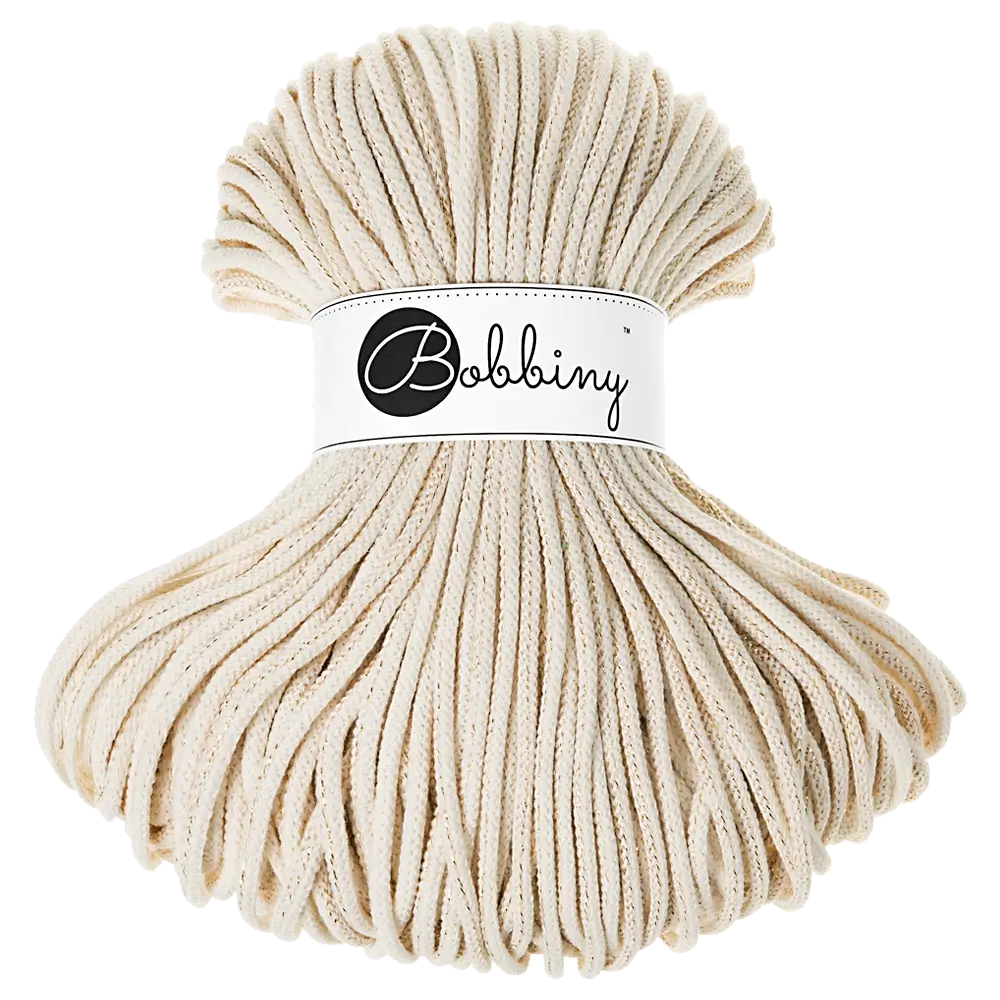 #Farbe_Bobbiny Flechtkordel Premium | Golden Natural