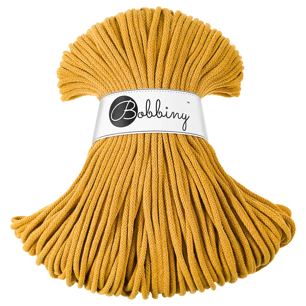 #Farbe_Bobbiny Flechtkordel Premium | Mustard