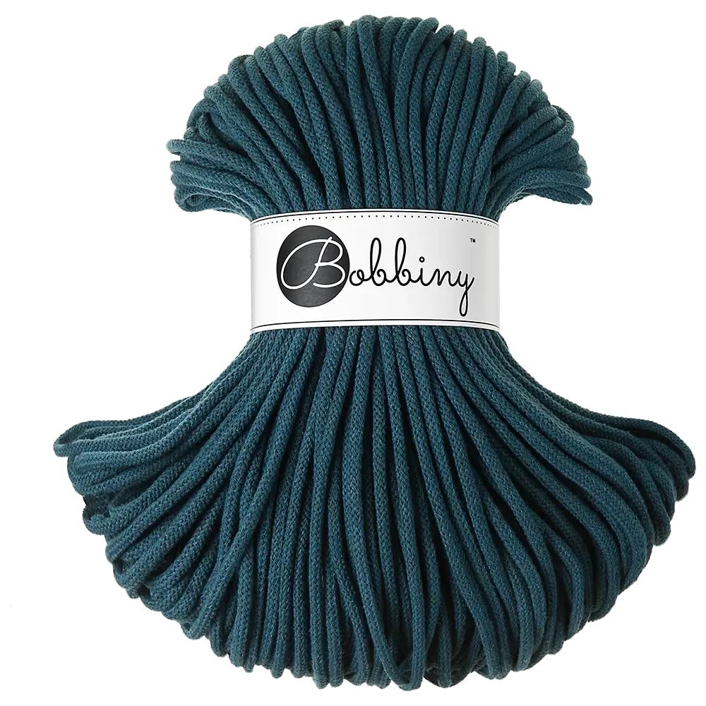 #Farbe_Bobbiny Flechtkordel Premium | Peacock Blue