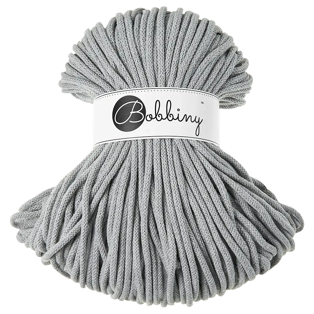 #Farbe_Bobbiny Flechtkordel Premium | Silver