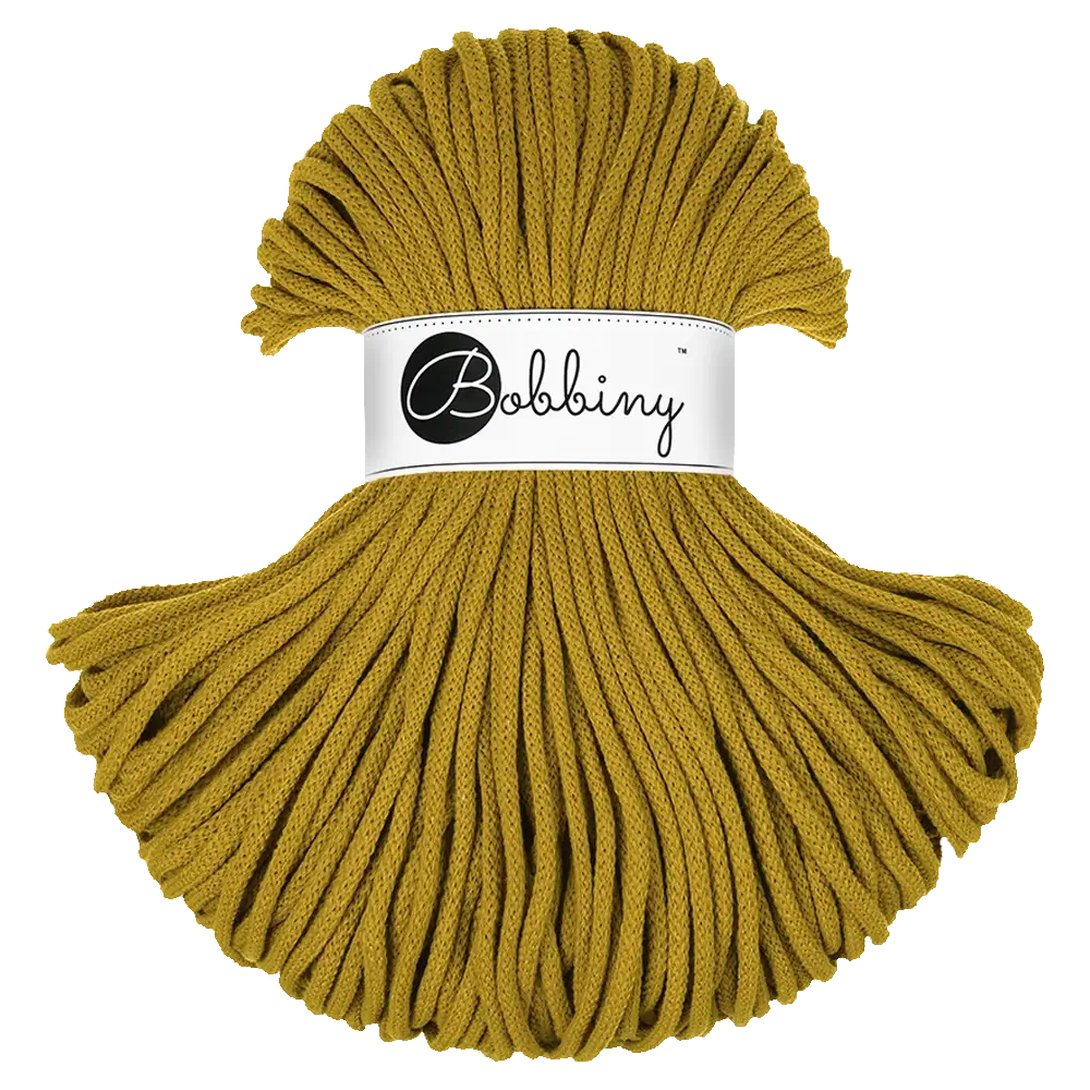 #Farbe_Bobbiny Flechtkordel Premium | Spicy Yellow