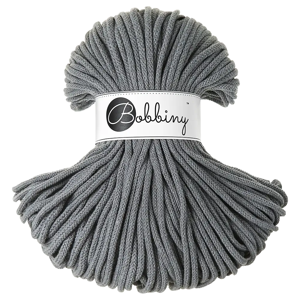#Farbe_Bobbiny Flechtkordel Premium | Steel