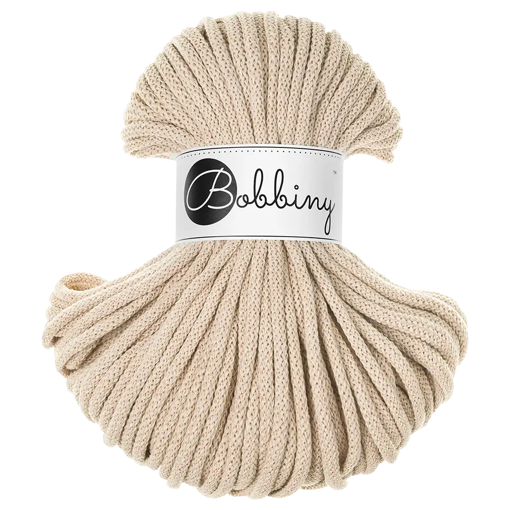 #Farbe_Bobbiny Flechtkordel Premium | Warm Beige