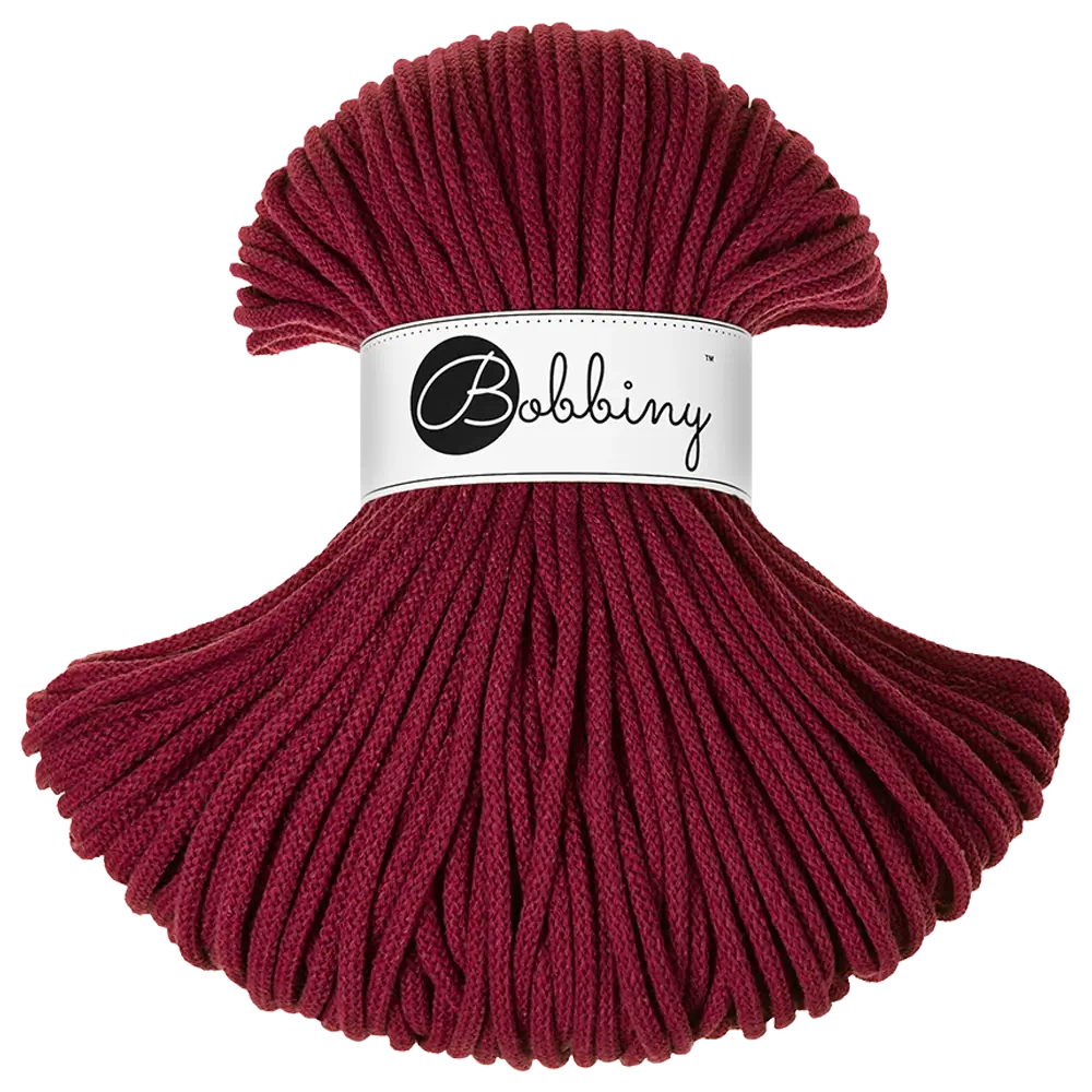 #Farbe_Bobbiny Flechtkordel Premium | Wine Red