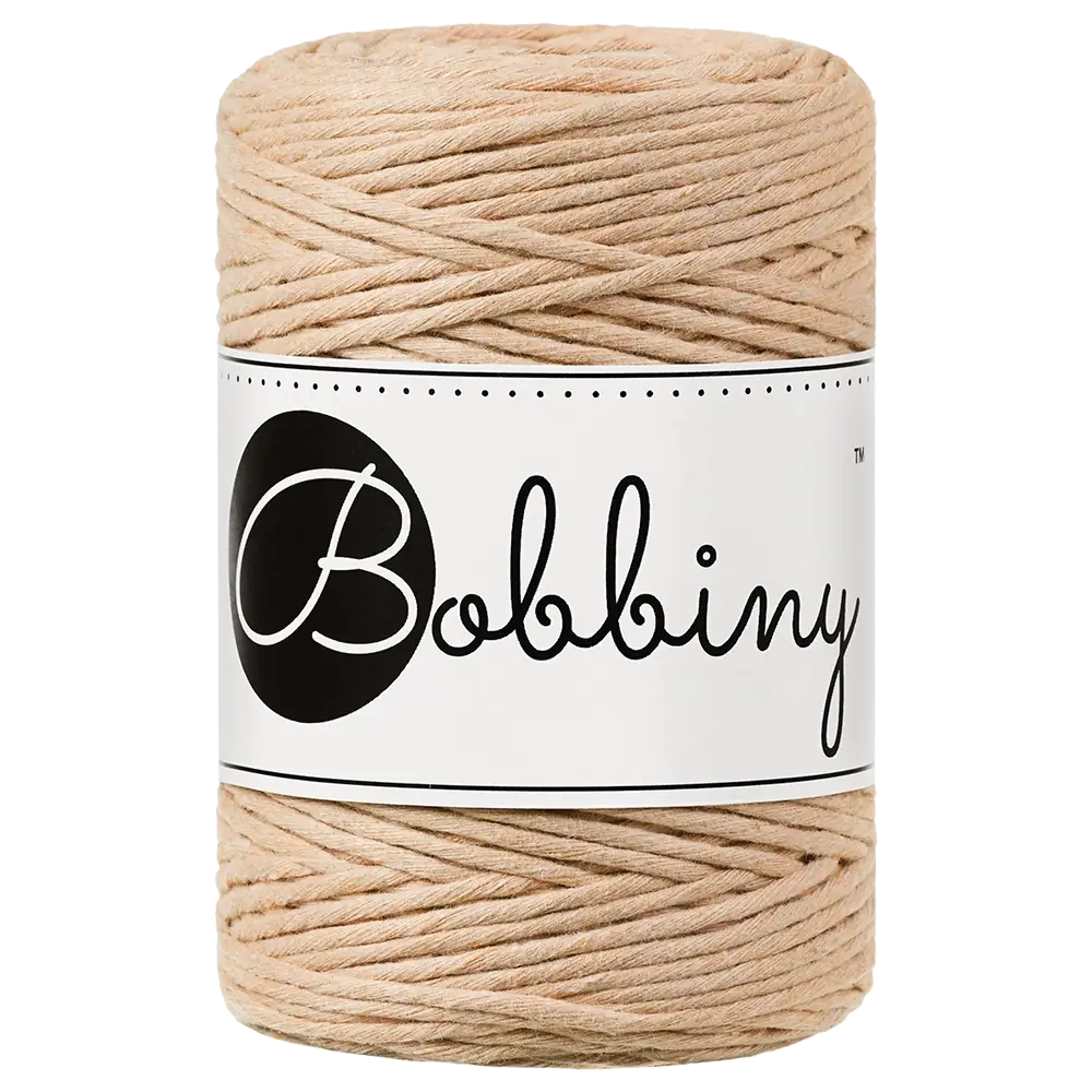 #Farbe_Bobbiny Makramee 1,5 mm | Biscuit