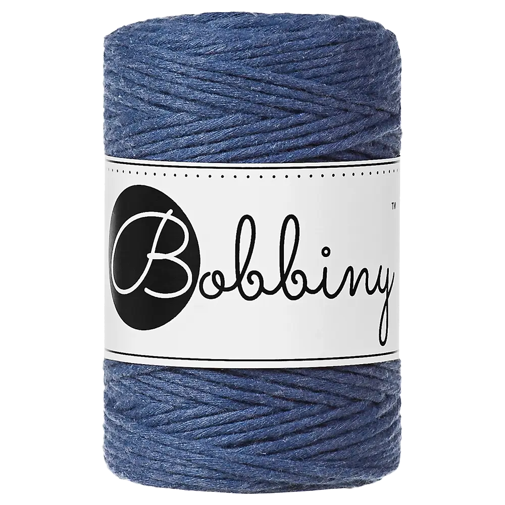 #Farbe_Bobbiny Makramee 1,5 mm | Jeans