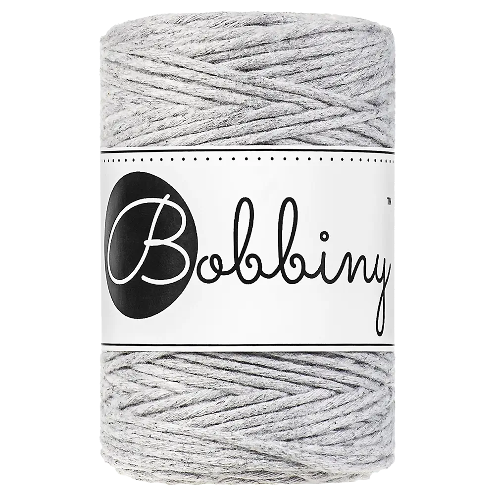 #Farbe_Bobbiny Makramee 1,5 mm | Light Grey