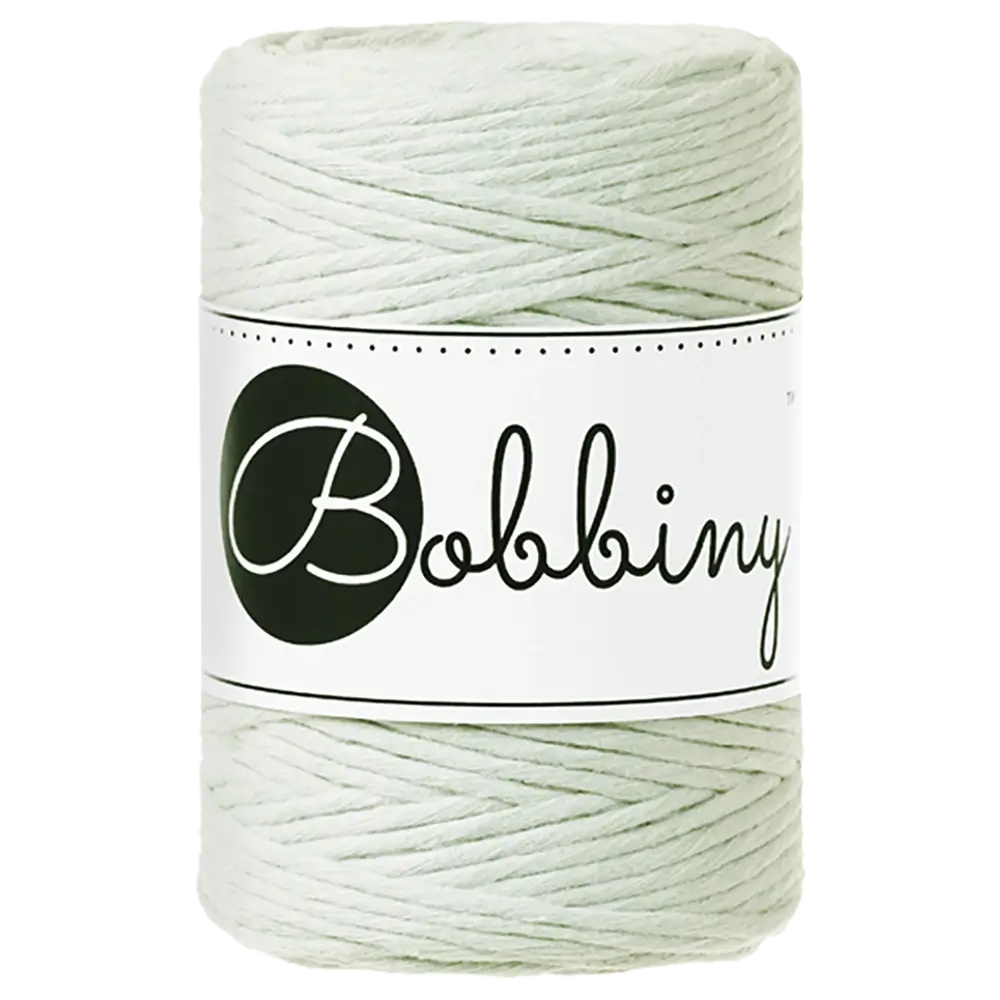 #Farbe_Bobbiny Makramee 1,5 mm | Milky Green