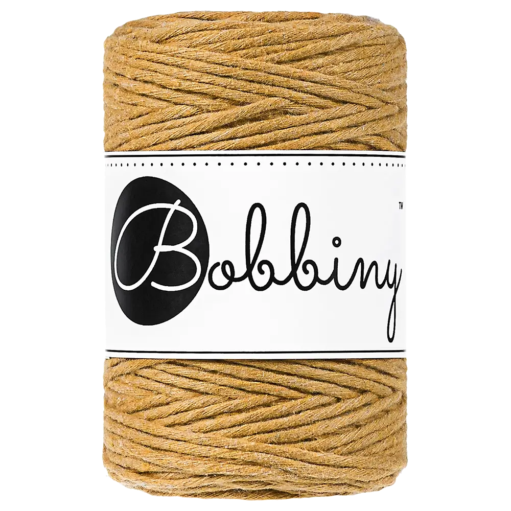 #Farbe_Bobbiny Makramee 1,5 mm | Mustard