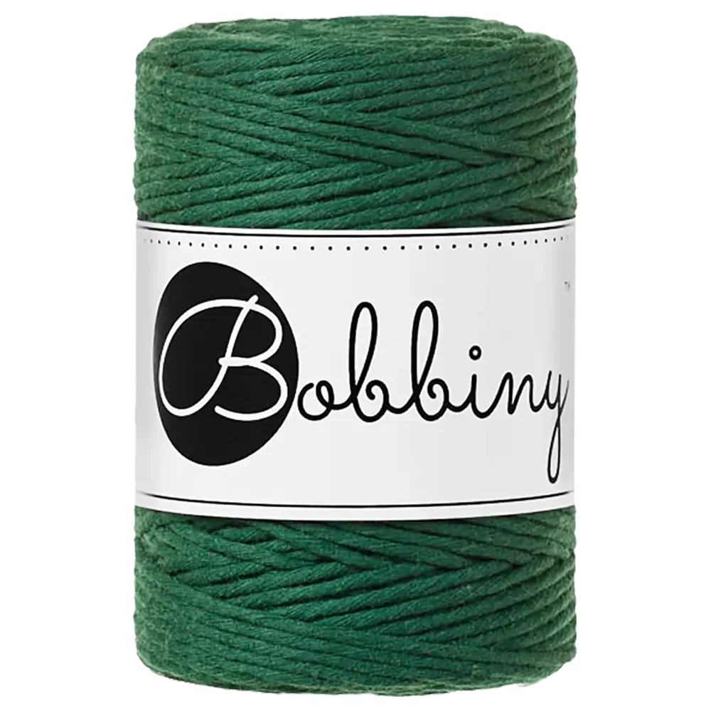 #Farbe_Bobbiny Makramee 1,5 mm | Pine Green