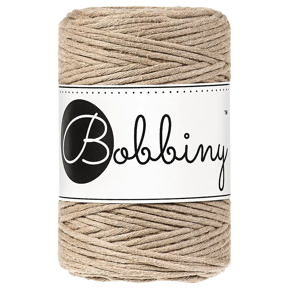 #Farbe_Bobbiny Makramee 1,5 mm | Sand