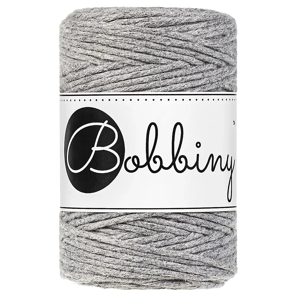 #Farbe_Bobbiny Makramee 1,5 mm | Silver