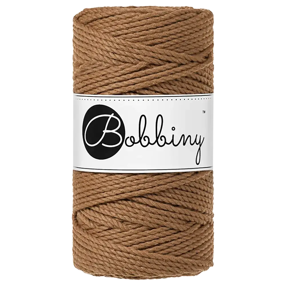 #Farbe_Bobbiny Makramee 3PLY 3 mm | Caramel