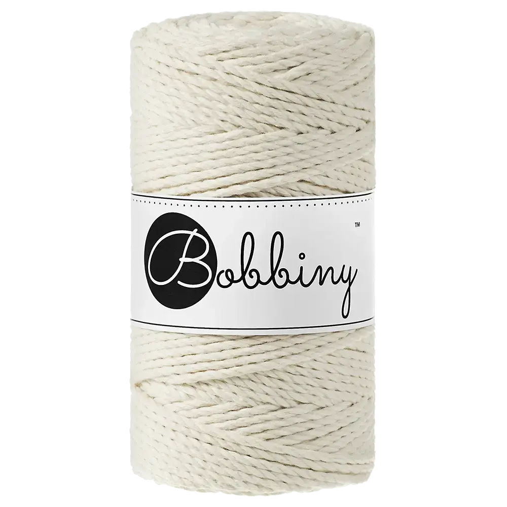 #Farbe_Bobbiny Makramee 3PLY 3 mm | Natural