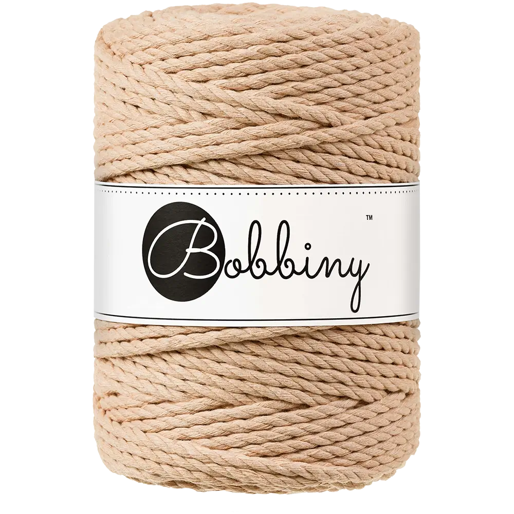 #Farbe_Bobbiny Makramee 3PLY 5 mm | Biscuit