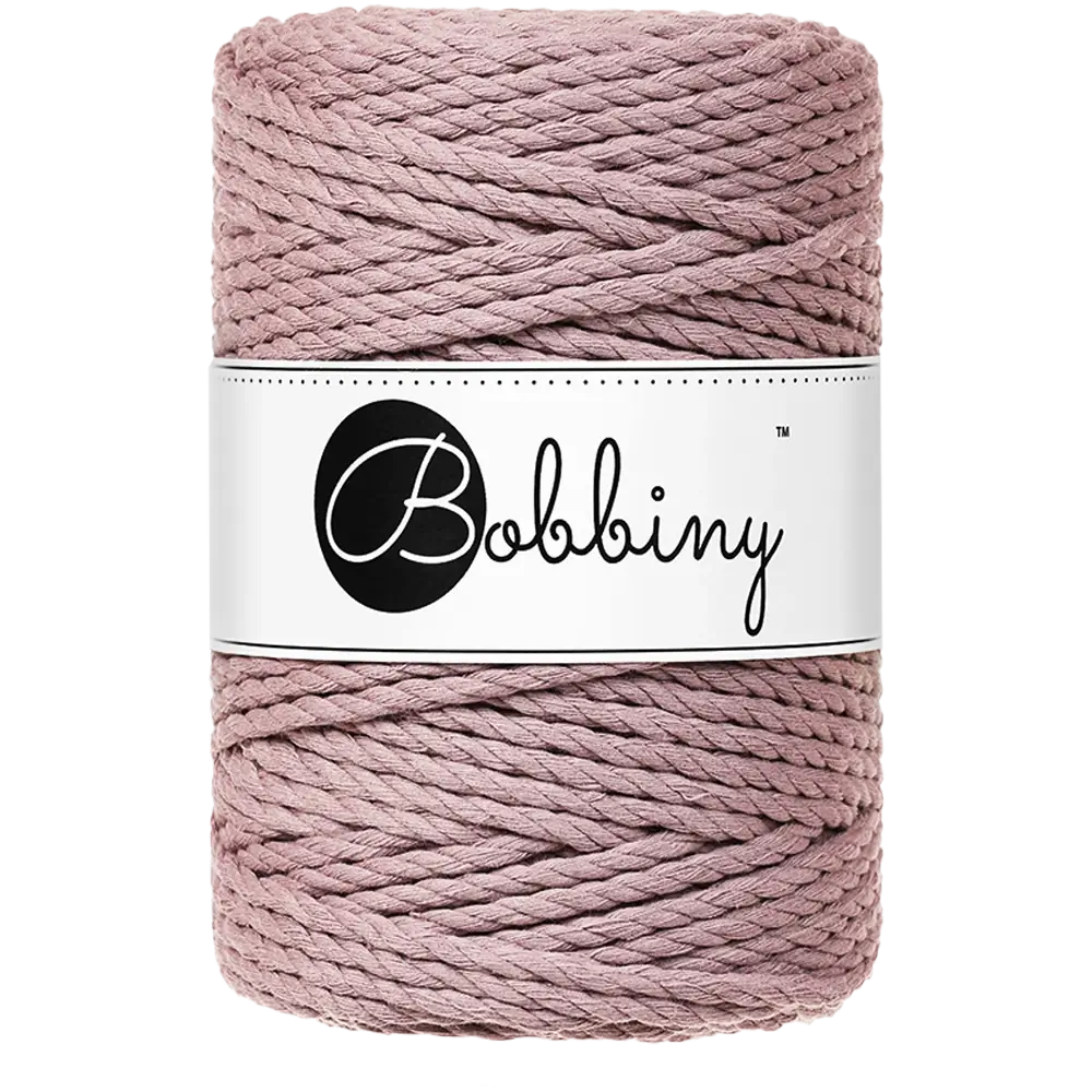 #Farbe_Bobbiny Makramee 3PLY 5 mm | Mauve