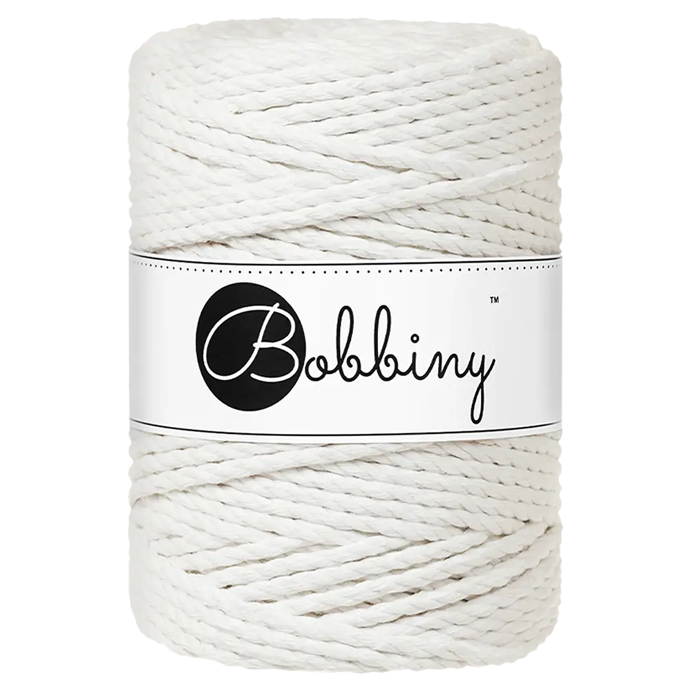 #Farbe_Bobbiny Makramee 3PLY 5 mm | Off White