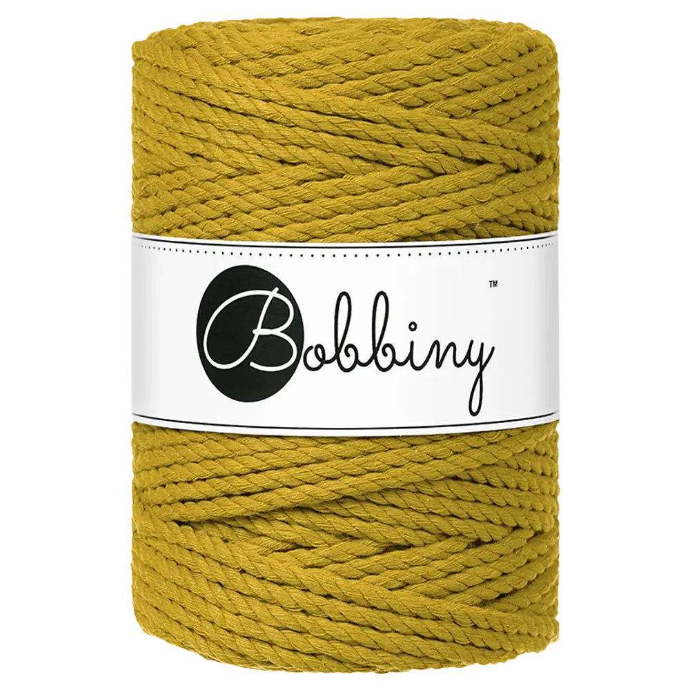 #Farbe_Bobbiny Makramee 3PLY 5 mm | Spicy Yellow