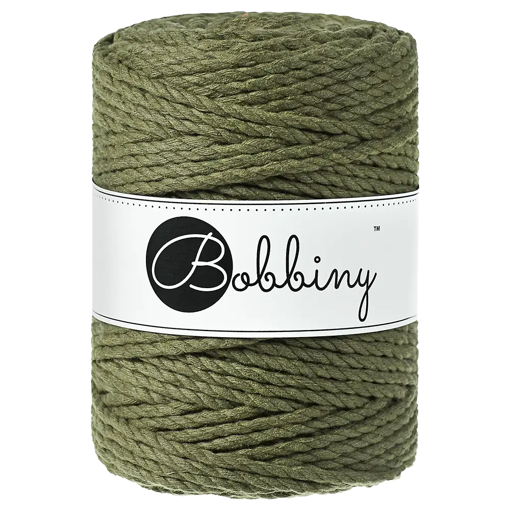 #Farbe_Bobbiny Makramee 3PLY 5 mm | Avocado