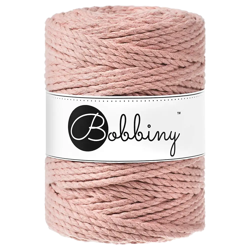 #Farbe_Bobbiny Makramee 3PLY 5 mm | Blush