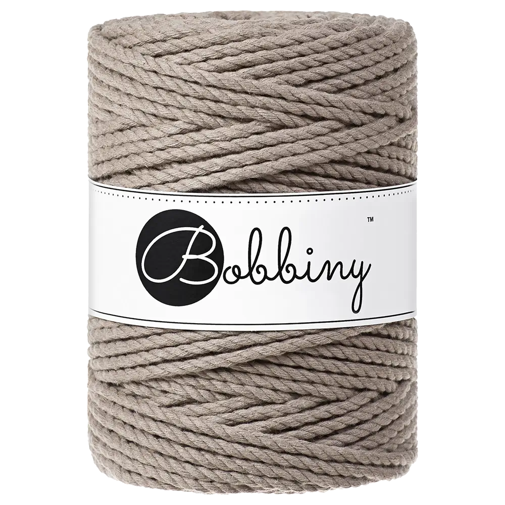 #Farbe_Bobbiny Makramee 3PLY 5 mm | Coffee