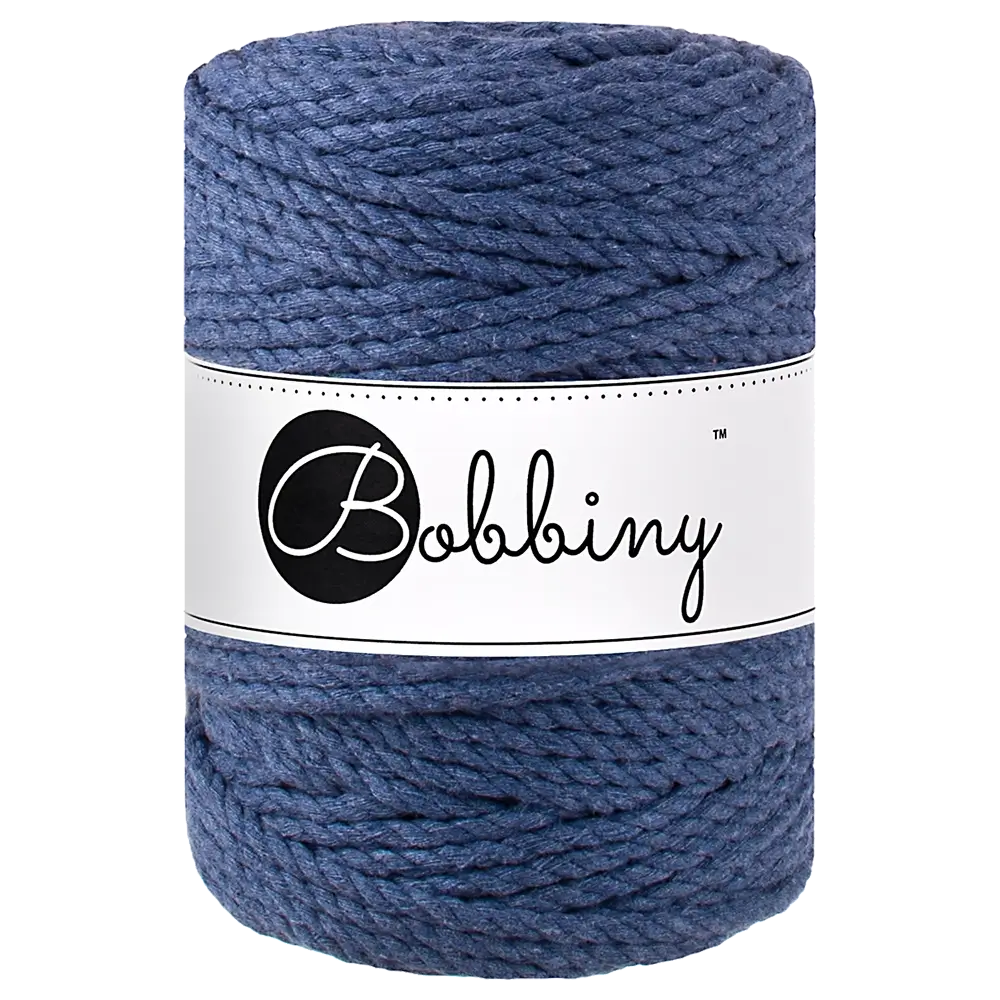 #Farbe_Bobbiny Makramee 3PLY 5 mm | Jeans