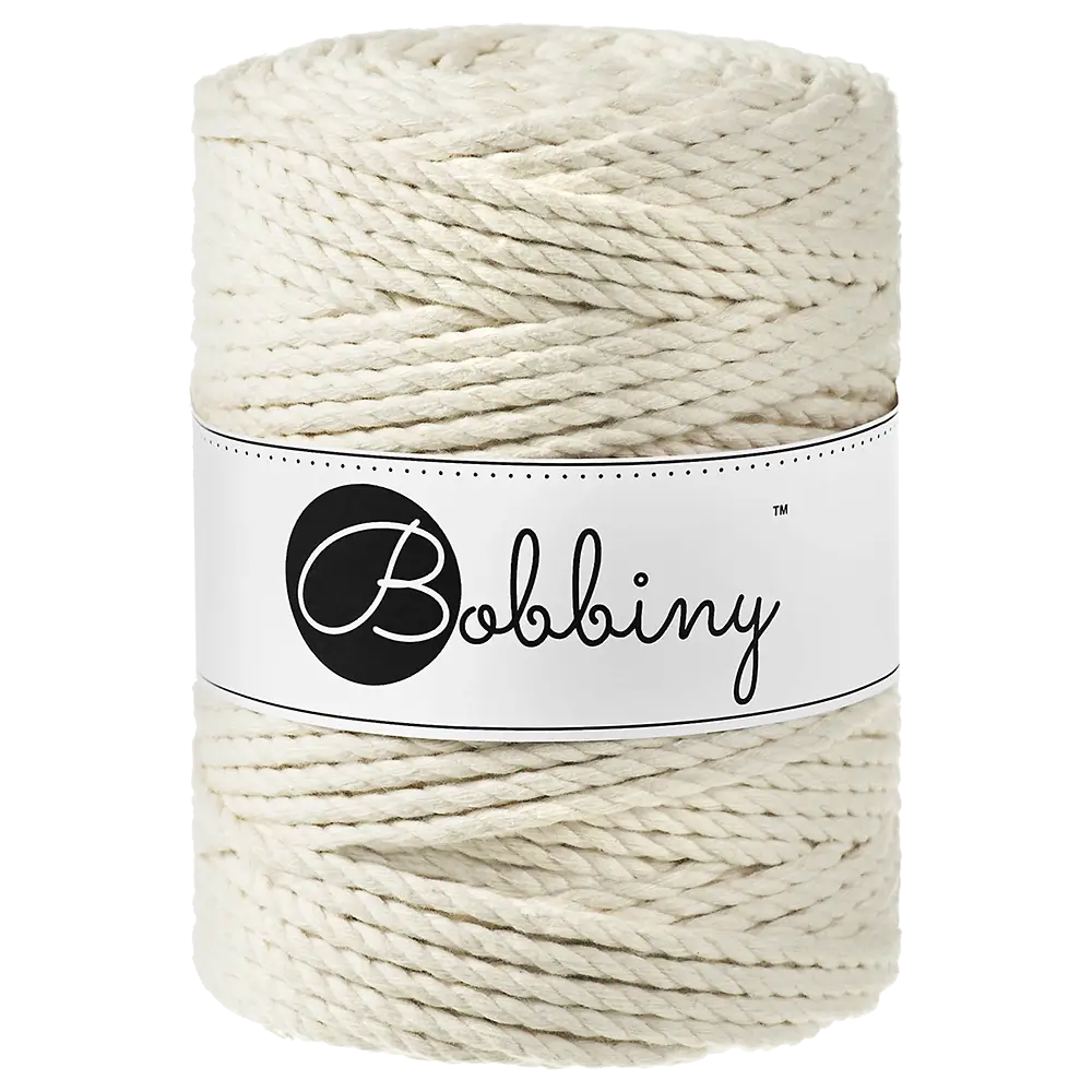 #Farbe_Bobbiny Makramee 3PLY 5 mm | Natural